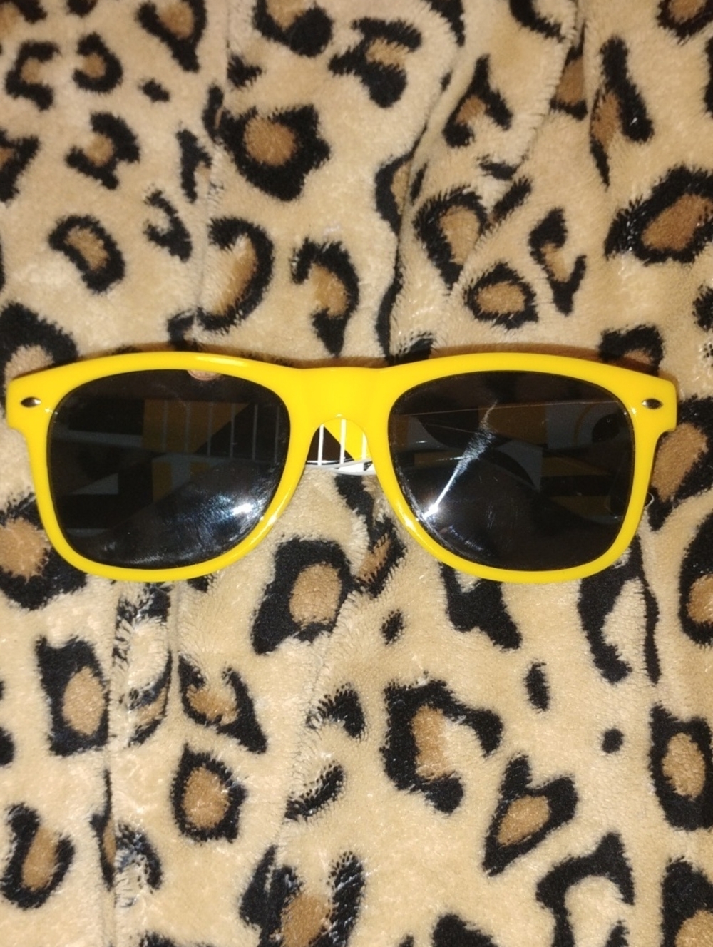 UFC Yellow Sunglasses with Dark Lenses - Playful Sun Shades